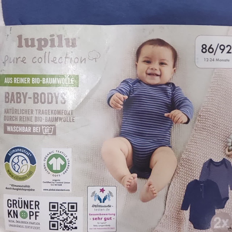 بادی آستین بلند نوزادی لوپیلو مدل پسرانه 2030 مجموعه 2 عددی -  - 2
