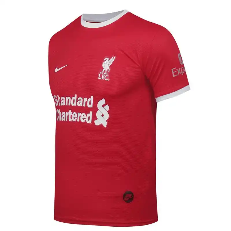 ست تی شرت و شلوارک ورزشی مردانه مدل لیورپول طرح محمد صلاح 2024