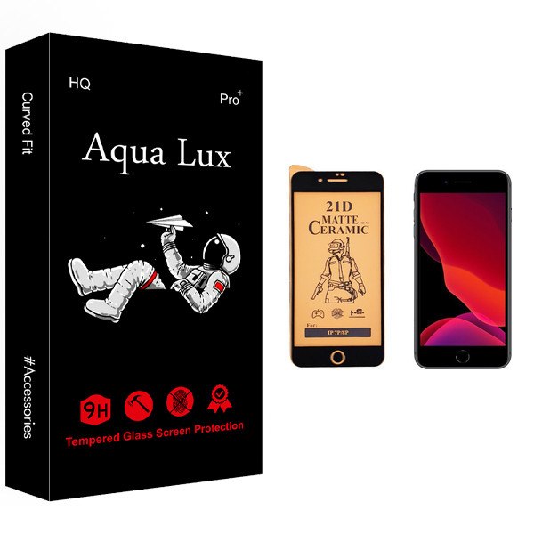 محافظ صفحه نمایش سرامیکی آکوا لاکس مدل +Pro مناسب برای گوشی موبایل اپل iPhone 8 Plus