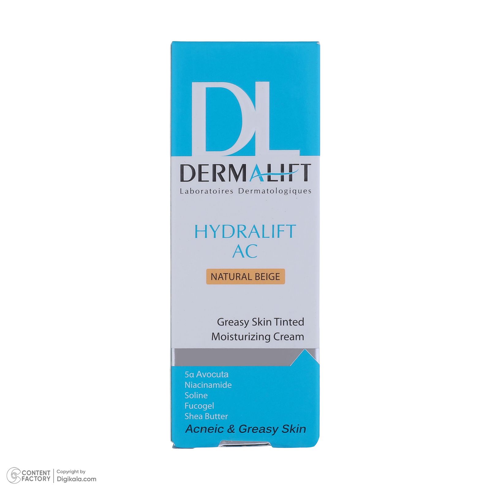 کرم مرطوب کننده رنگی درمالیفت مدل HYDRALIFT AC  مناسب پوست‌های چرب حجم 40 میلی لیتر -  - 6