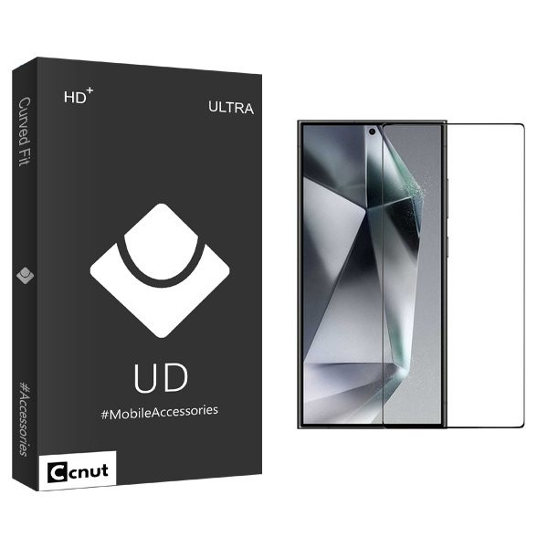 محافظ صفحه نمایش شیشه ای کوکونات مدل UDB FullGlue مناسب برای گوشی موبایل سامسونگ Galaxy S24 Ultra