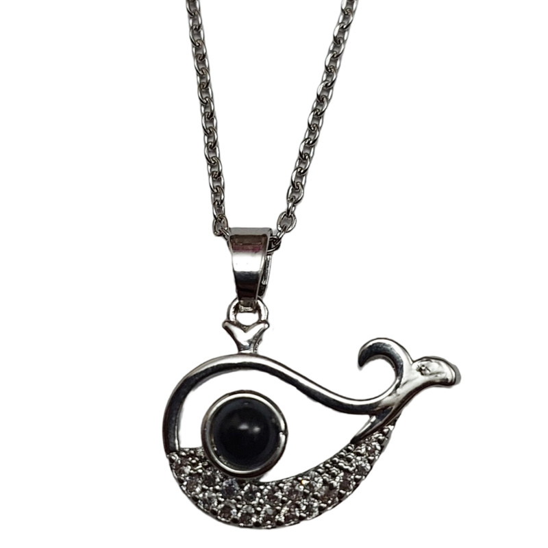 گردنبند دخترانه مدل نهنگ