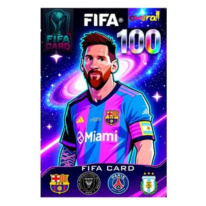 اسباب بازی زینتی مدل کارت فوتبال لیونل مسی کد 9