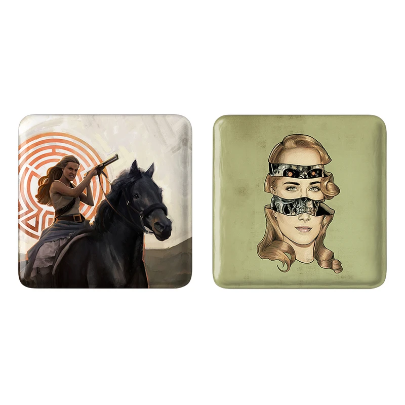 مگنت خندالو طرح سریال وست ورلد West World کد 1019410196 مجموعه 2 عددی