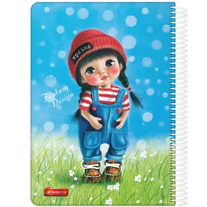دفتر مشق 100 برگ نوت استار طرح دختر Spring کد S_400