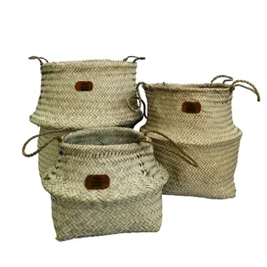 گلدان حصیری کد 3pieces مجموعه 3 عددی