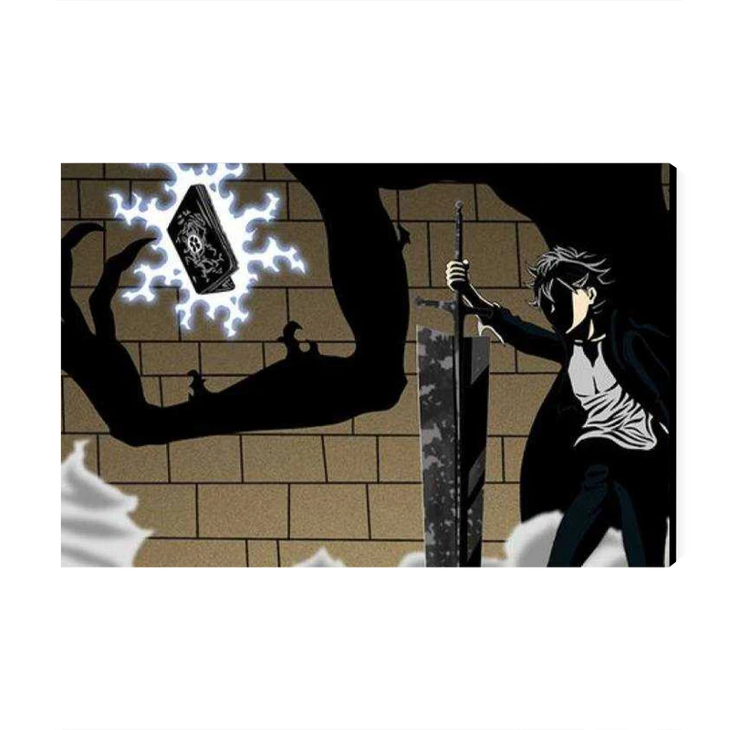 تابلو شاسی عرش مدل انیمه شبدر سیاه Black Clover کد As1463