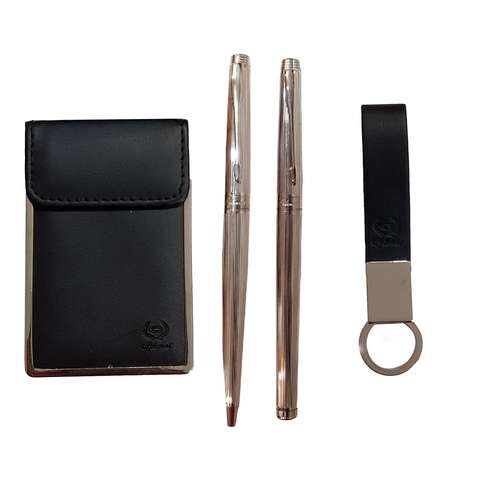 ست خودکار و روانویس ایپلمات مدل PLANET به همراه جای کارت و جا کلیدی 