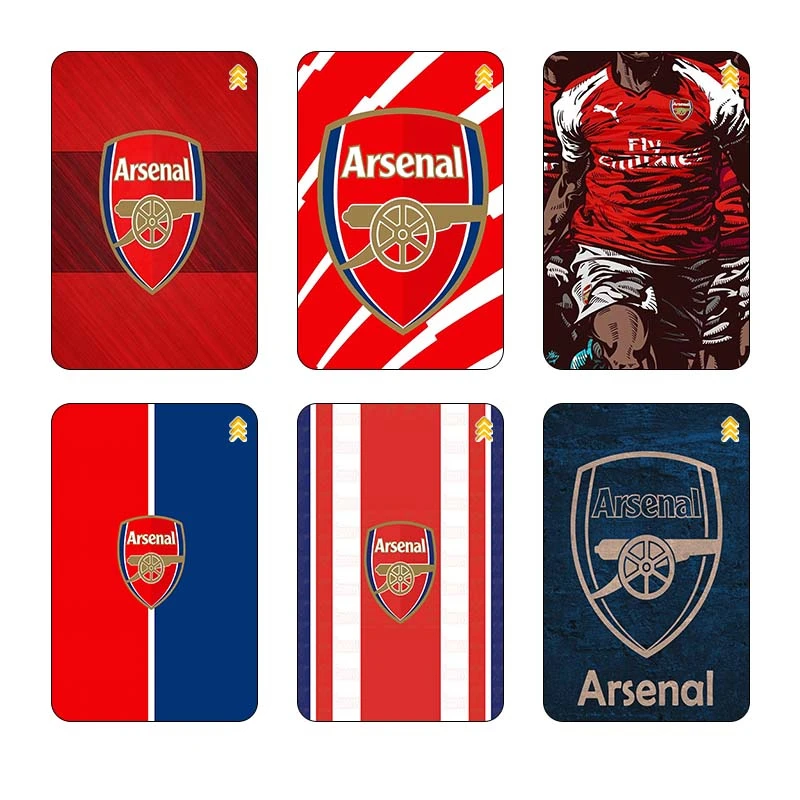 استیکر کارت سام نگار طرح آرسنال Arsenal کد SP1199 مجموعه 6 عددی