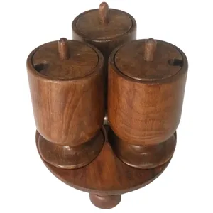 استند جای ادویه ۷ پارچه گردان چوبی چوبیس کد 2_473