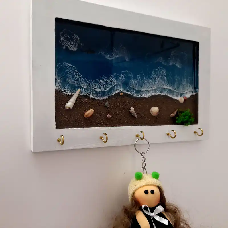 جاکلیدی رزینی مدل دریا باران زده