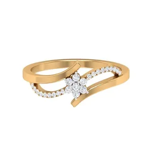 انگشتر طلا 18 عیار زنانه قیراط کد GH889