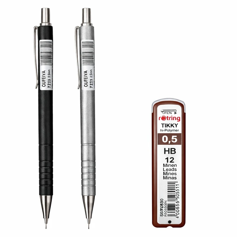 مداد نوکی 0.5 میلی متری یوفا کد 7729 به همراه نوک بسته 3 عددی