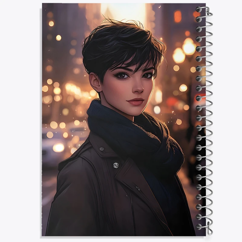 دفتر ژورنال نویسی 50 برگ خندالو مدل نقطه ای طرح دخترانه کد F6512