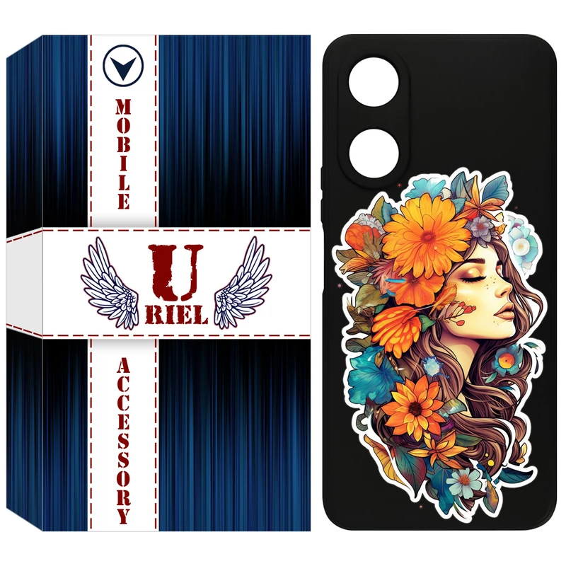 کاور یوریل مدل KSH کد 52 طرح دختر مناسب برای گوشی موبایل آنر X5 Plus