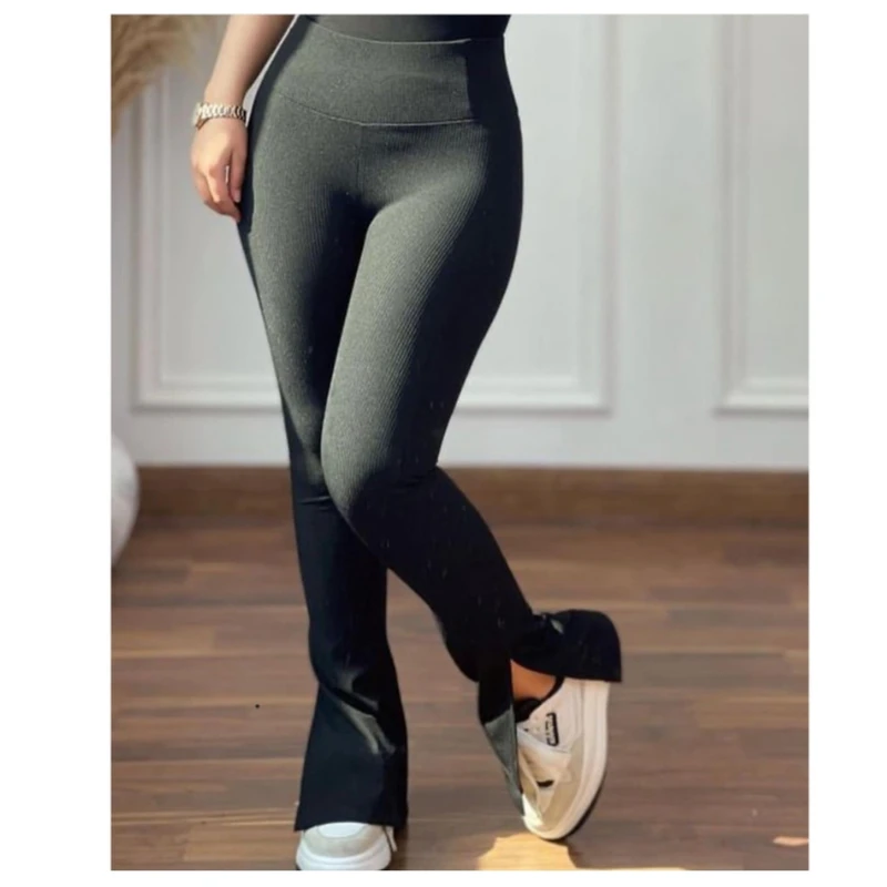 عکس شماره 3 : شلوار زنانه مدل دمپا چاکدار کبریتی