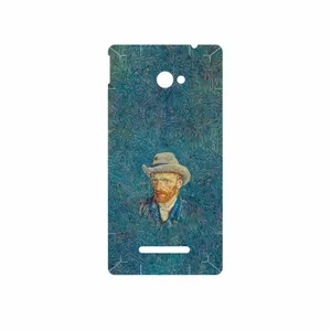 MAHOOT Self portrait with a gray felt hat Cover Sticker for HTC 8X