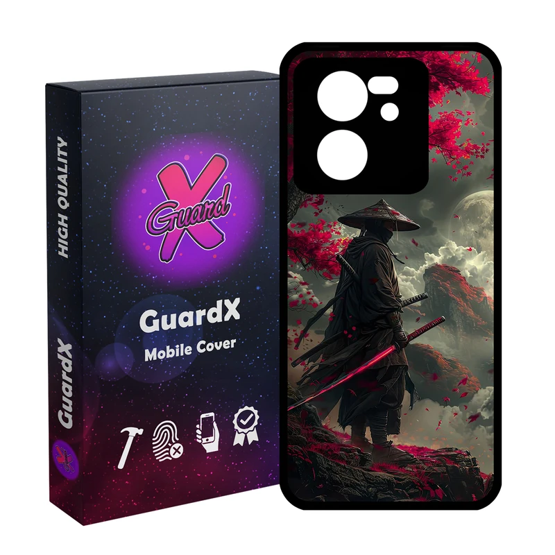 کاور گارد ایکس طرح سامورایی مدل Glass10804 مناسب برای گوشی موبایل شیائومی 13T/13T Pro/Redmi K60 Ultra