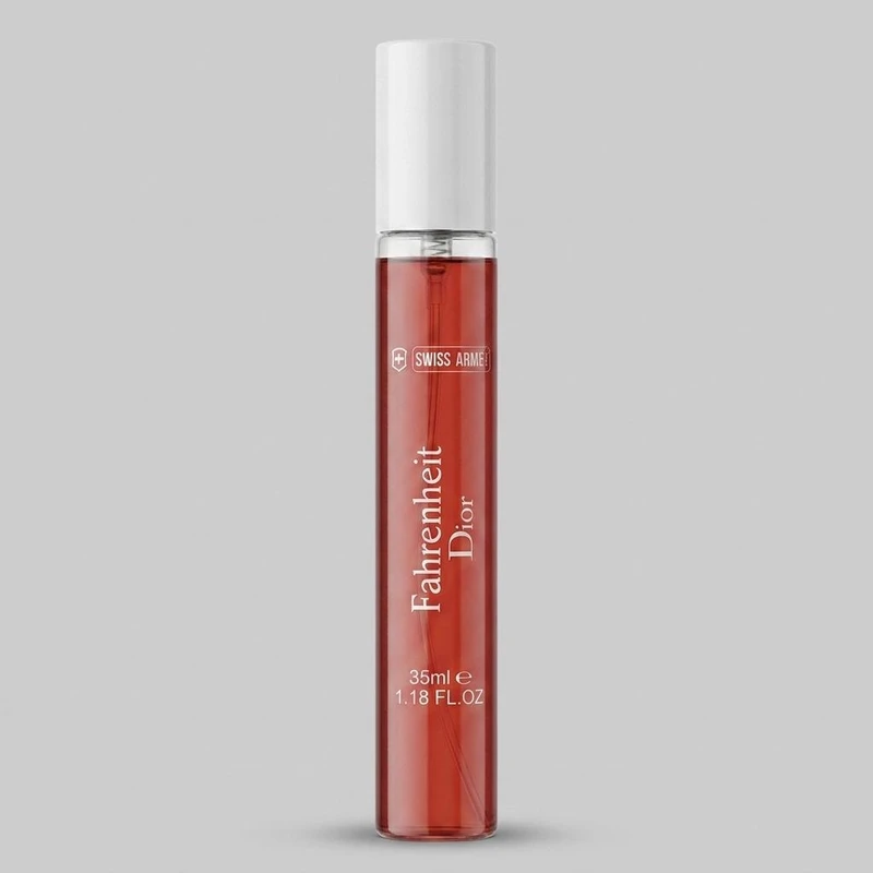 عطر جیبی مردانه سوئیس آرمه مدل Fahrenheit Dior با رایحه تند و شیرین حجم 35 میلی‌لیتر