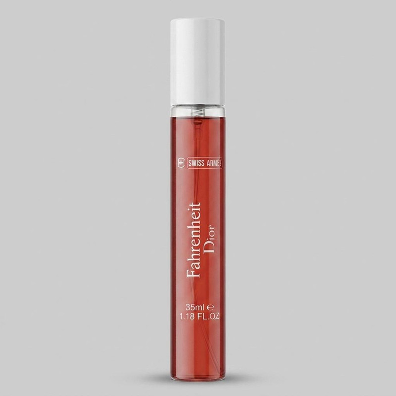 عطر جیبی مردانه سوئیس آرمه مدل Fahrenheit Dior با رایحه تند و شیرین حجم 35 میلی‌لیتر