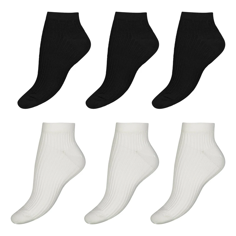 جوراب ساق کوتاه زنانه الماس مدل A10 بسته 6 عددی