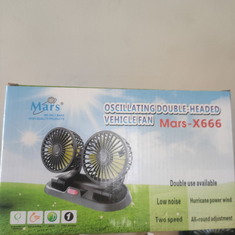 پنکه رومیزی مارس مدل X-666 ظرفیت ۲۰۰۰ میلی آمپر ساعت