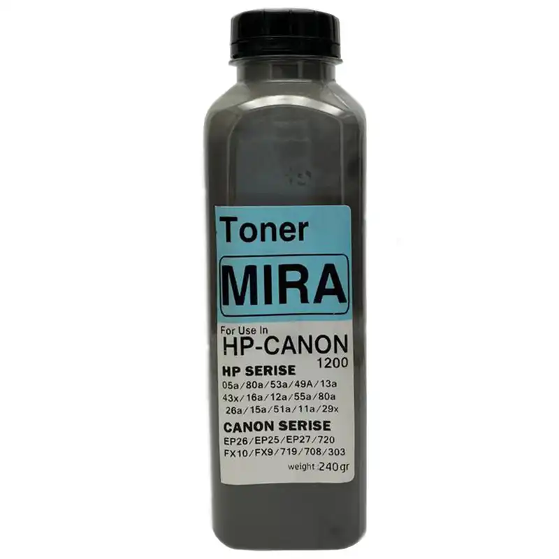 پودر شارژ مشکی 240 گرمی میرا مدل 1200