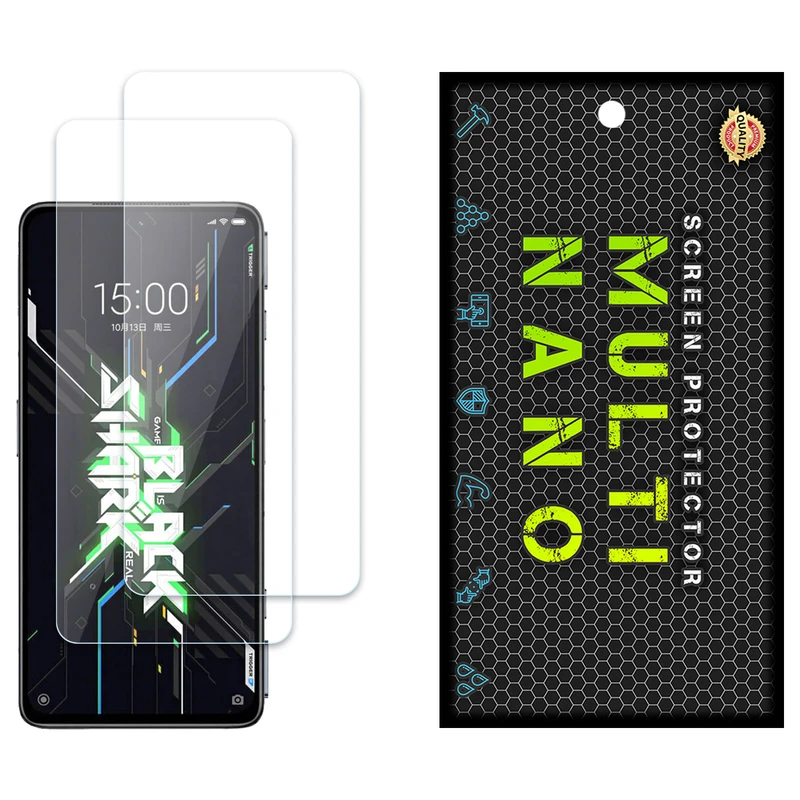 محافظ صفحه نمایش مولتی نانو مدل X-S2N مناسب برای گوشی موبایل شیائومی Black Shark 4S Pro بسته دو عددی