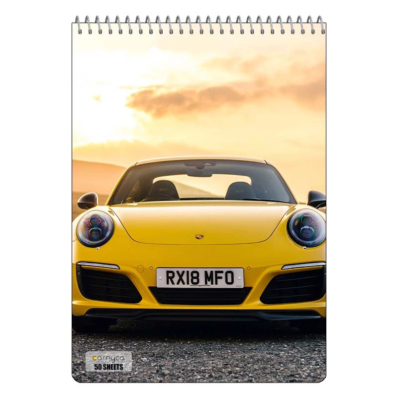 دفتر نقاشی 50 برگ سیمی کارنیکا طرح پورشه Porsche کد 58896
