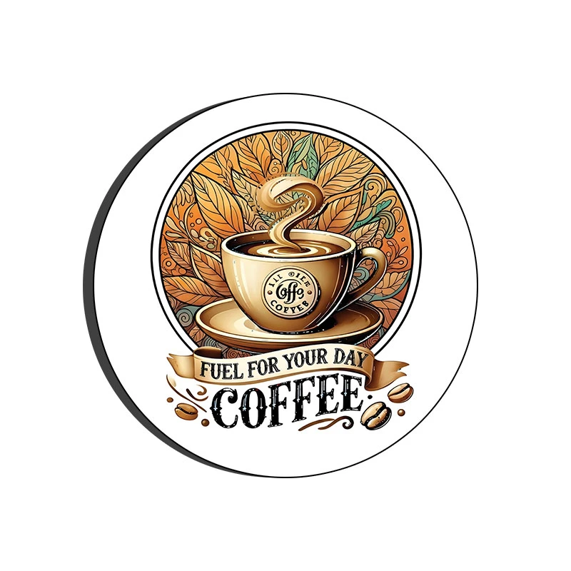 زیر لیوانی طرح قهوه کد 1024 مجموعه ۶ عددی