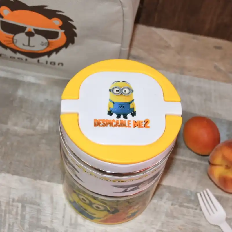 ظرف غذای کودک مدل دو طبقه طرح مینیون