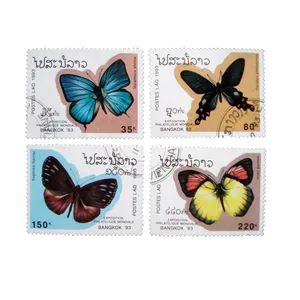 تمبر یادگاری مدل پروانه کد DS2247 مجموعه 4 عددی