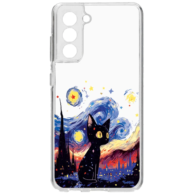 کاور طرح Black Cats  مناسب برای گوشی موبایل سامسونگ Galaxy S21 Fe  