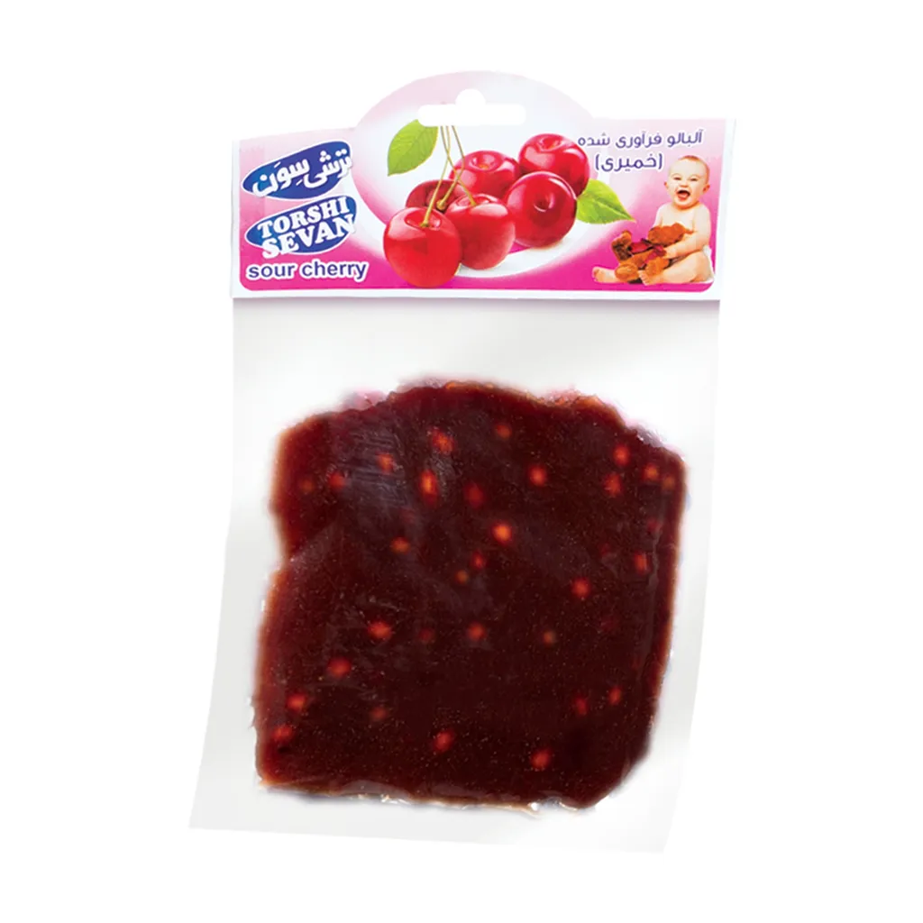 لواشک آلبالو خمیری ترش سون - 70 گرم بسته 10 عددی