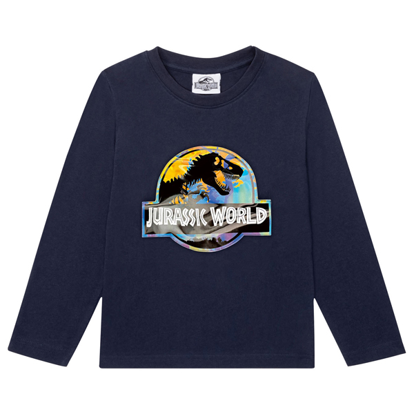 تی شرت آستین بلند پسرانه لیدل مدل jurassic world 2023 