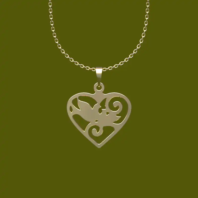 گردنبند طلا 18 عیار زنانه مدوپد مدل گل کد CA11094