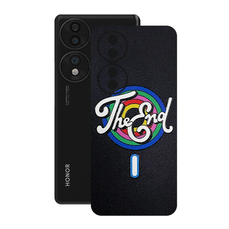 برچسب پوششی ریمکس مدل Leth طرح THE END مناسب برای گوشی موبایل آنر 70