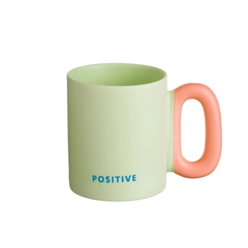 ماگ طرح دسته رنگی مدرن مدل POSITIVE دسته رنگی