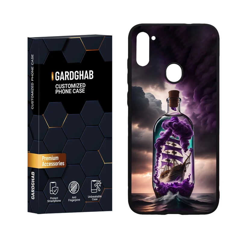  کاور گارد قاب مدل پشت گلس هنری مناسب برای گوشی موبایل سامسونگ Galaxy A11 / M11