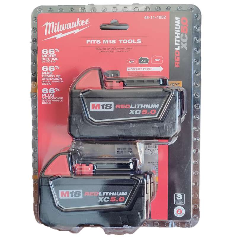 باتری 5 امپر میلواکی مدل xc5.0 مجموعه دو عددی