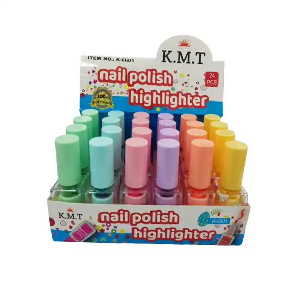 ماژیک علامت گذار طرح لاک کد kmt بسته 6 عددی