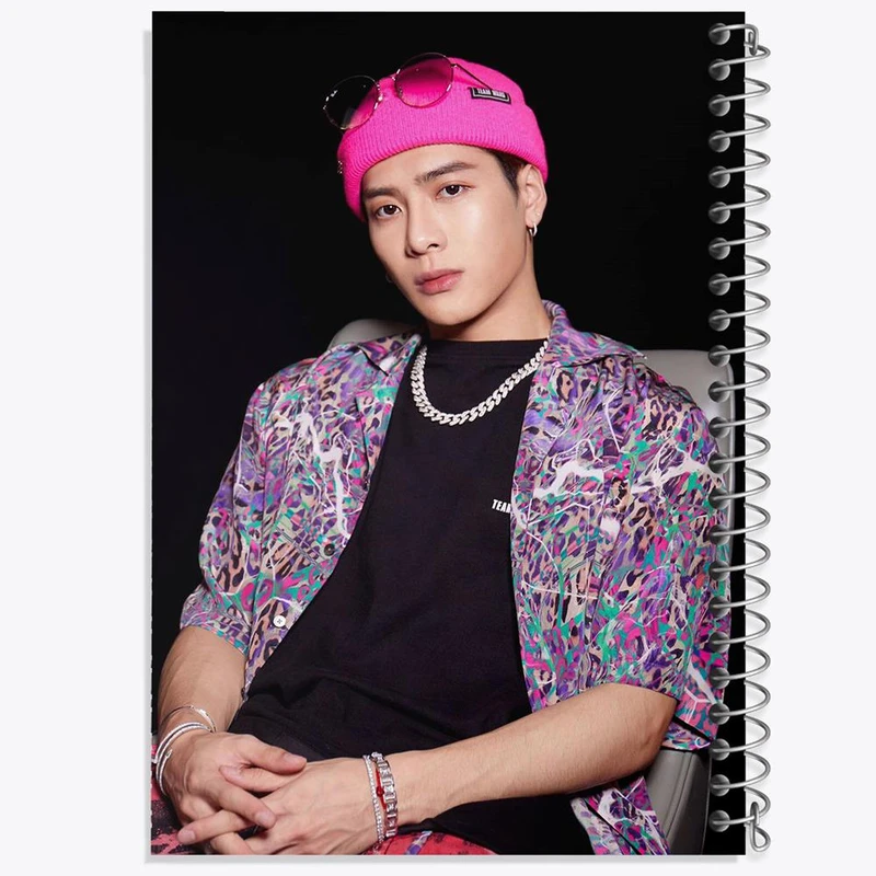 دفتر نقاشی 50 برگ خندالو مدل جکسون گروه گات سون GOT7 کد 20947