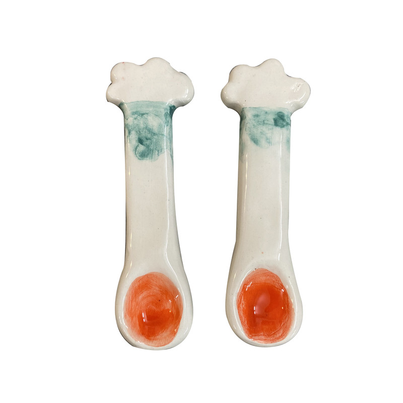 قاشق سرامیکی طرح ابر کد 01 بسته 2 عددی