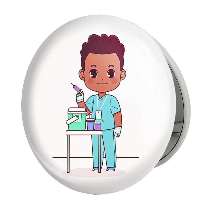 آینه جیبی خندالو طرح پزشک و پرستار کودکانه مدل تاشو کد 36490