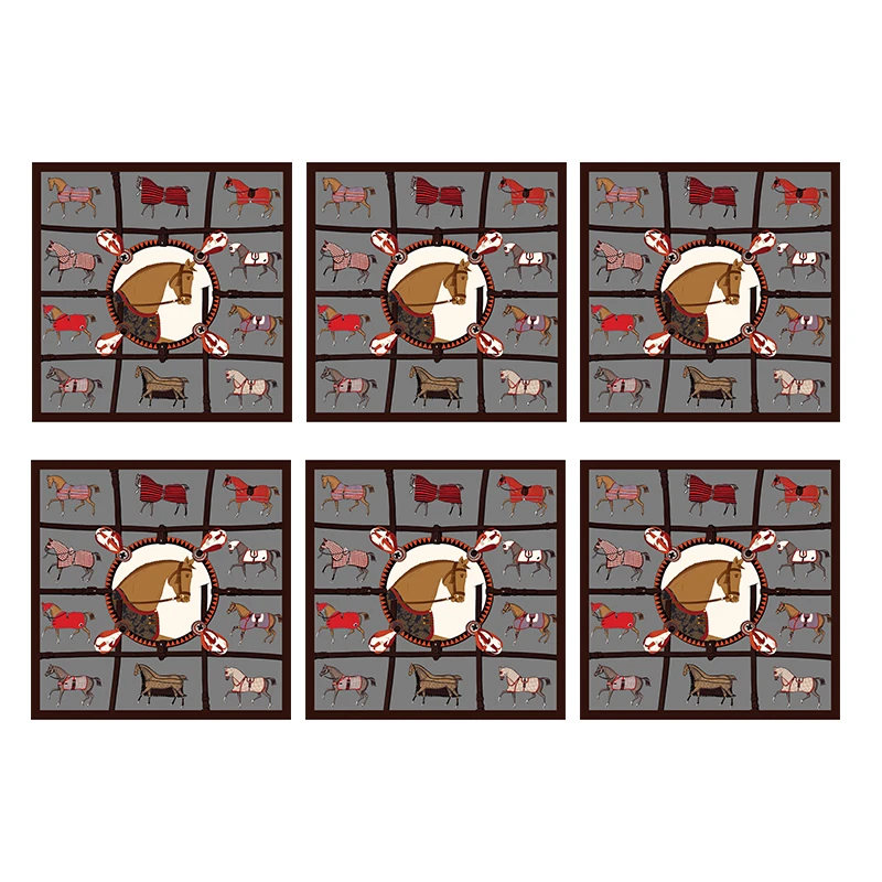 رومیزی مدل مخمل کد M00164 بسته 6 عددی