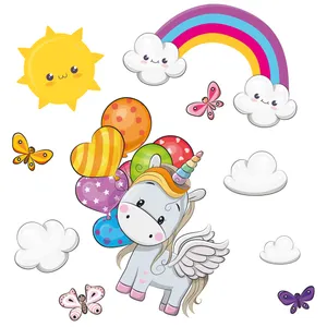 استیکر دیواری کودک تُکتم مدل cute کد 01 مجموعه 10 عددی