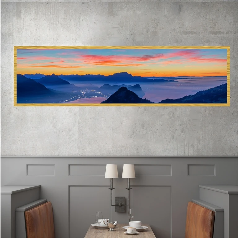 تابلو بکلیت طرح منظره غروب آفتاب مدل T-7718