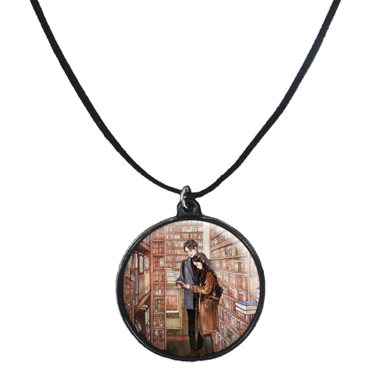 گردنبند پرمانه طرح دخترونه کد pmb.4609 مدل دو طرفه