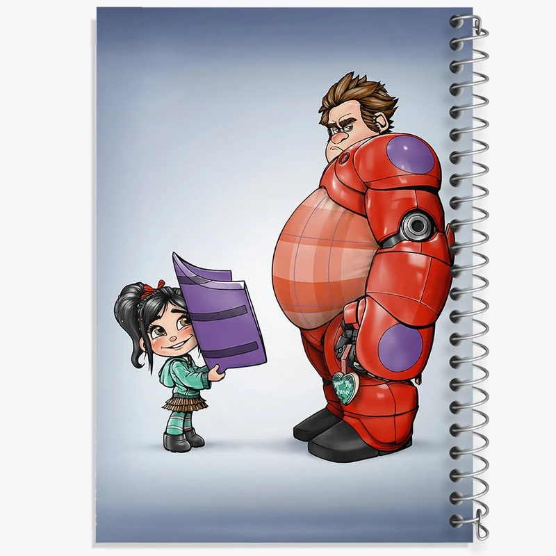 دفتر شطرنجی 50 برگ خندالو مدل رالف خرابکار کد F2174