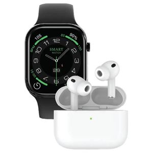 ساعت هوشمند 2.01 اینچ گرین لاین مدل EARBUDS PRO 2 + DYNAMIC 3 با بند سیلیکونی به همراه هدفون
